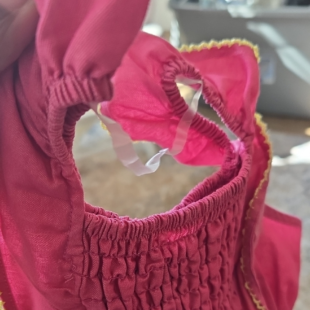 Vince Camuto Fuchsia/black Ruffled Rompers - Picture 5 of 7